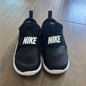 Nike Kids Black and White Slip-On Sneakers